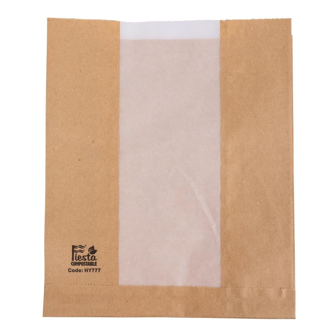 Fiesta Compostable Bread Bags with Glassine Window 266x215mm (1000 Pack)