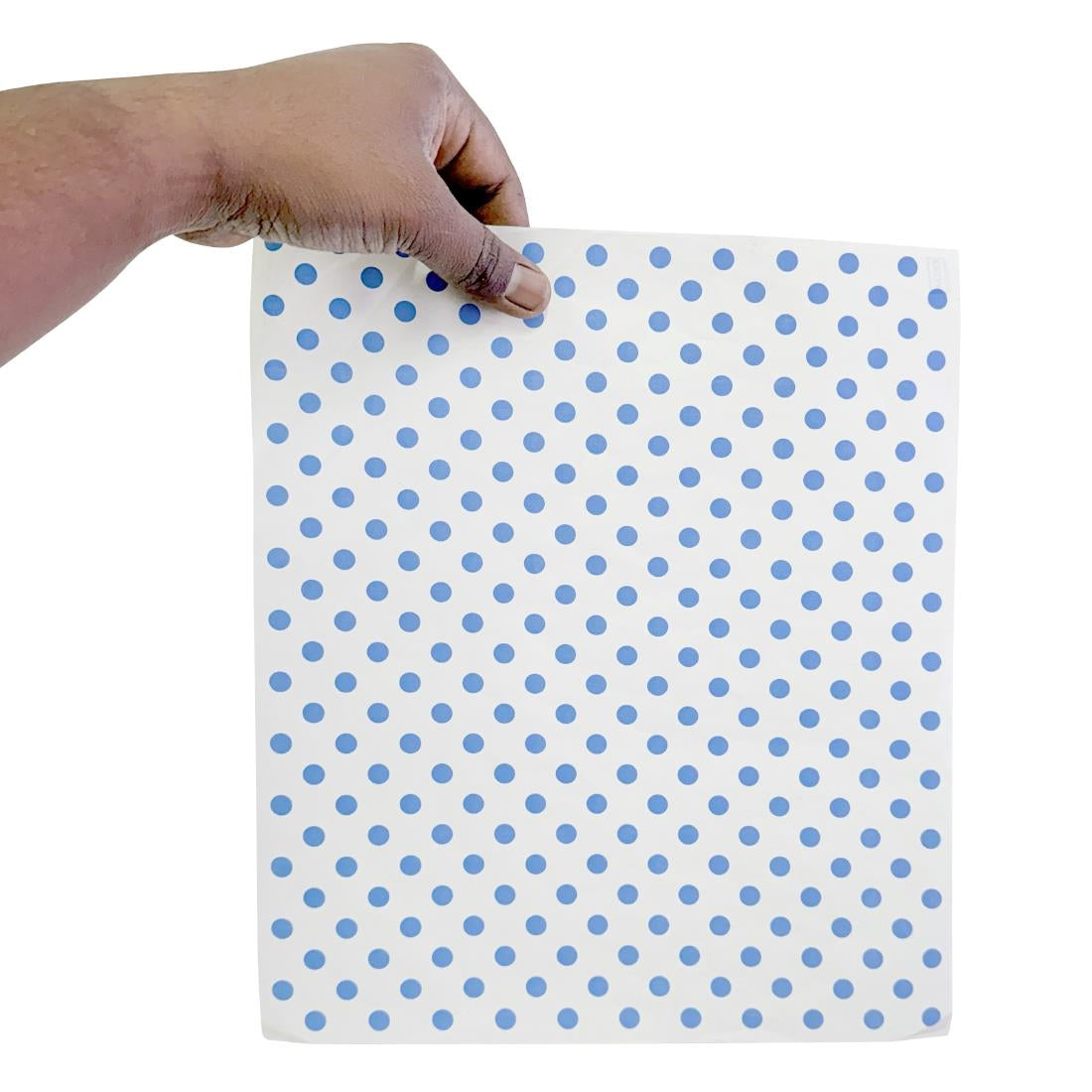 Fiesta Compostable Burger Wraps Blue Dot 250x350mm (200 Pack)