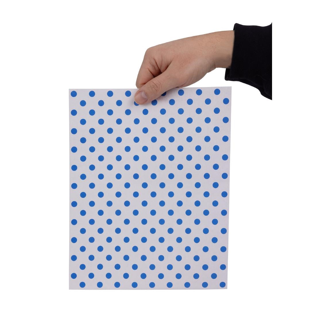 Fiesta Compostable Burger Wraps Blue Dot 250x200mm (200 Pack)