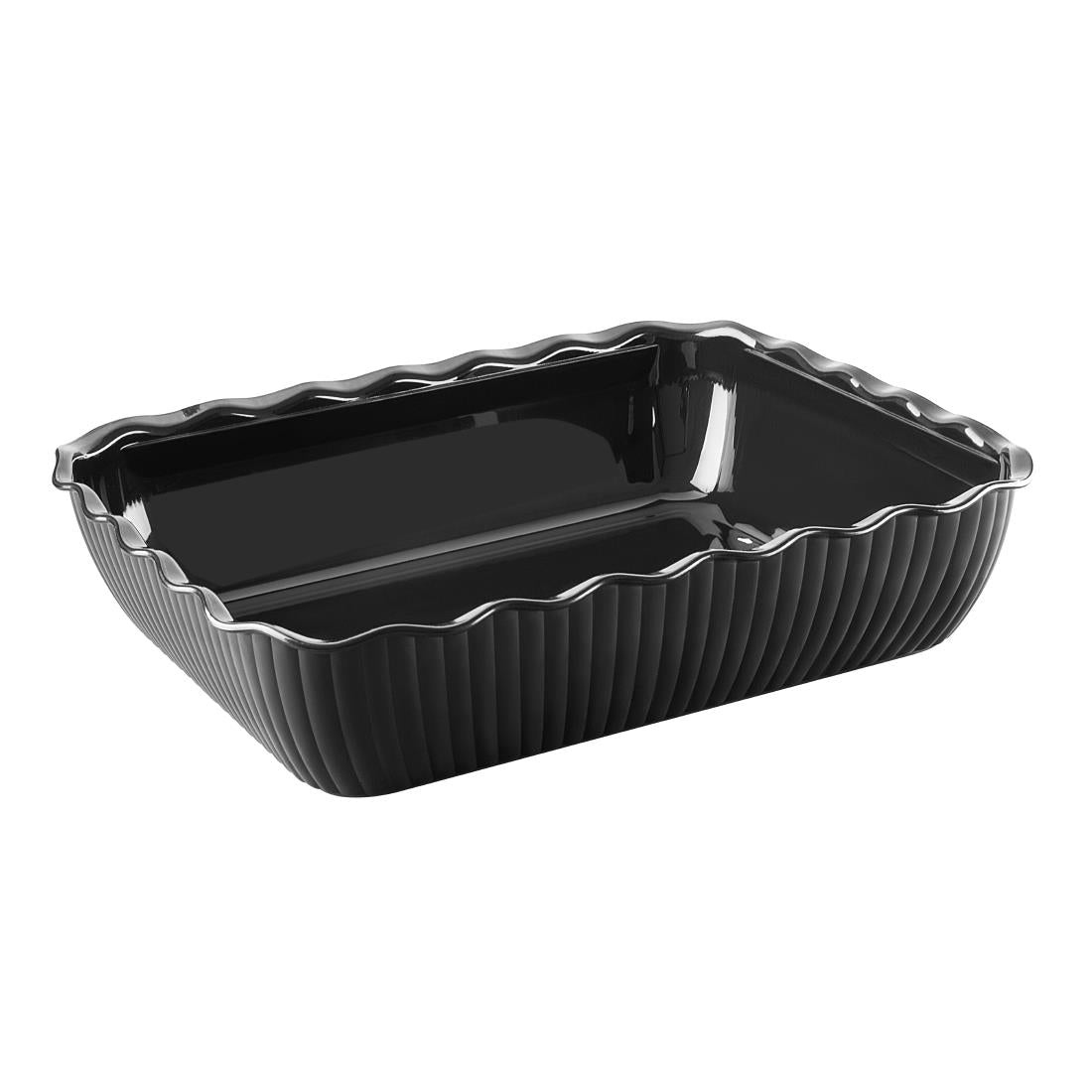 Olympia Kristallon Large Salad Crock - Black