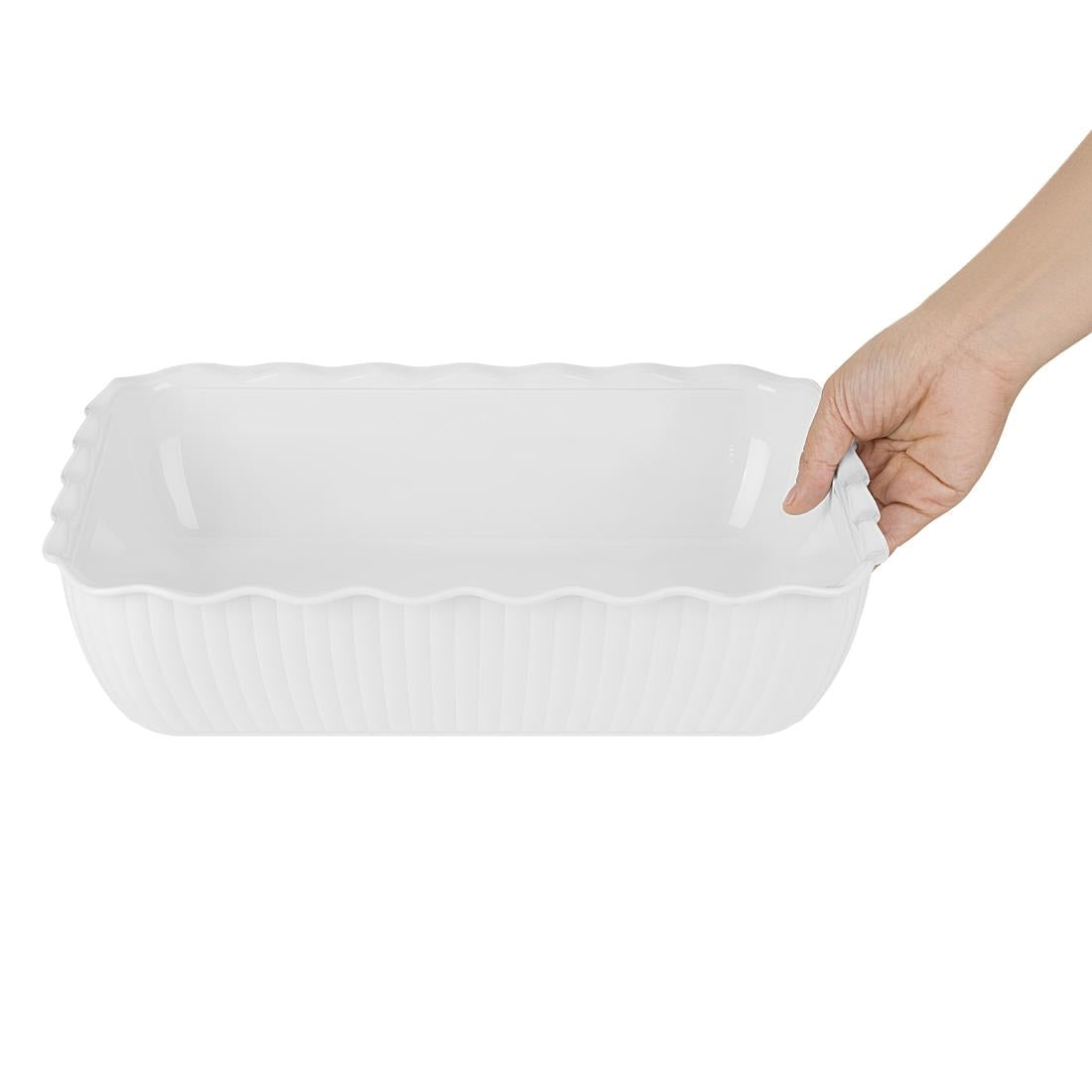 Olympia Kristallon Large Salad Crock - White