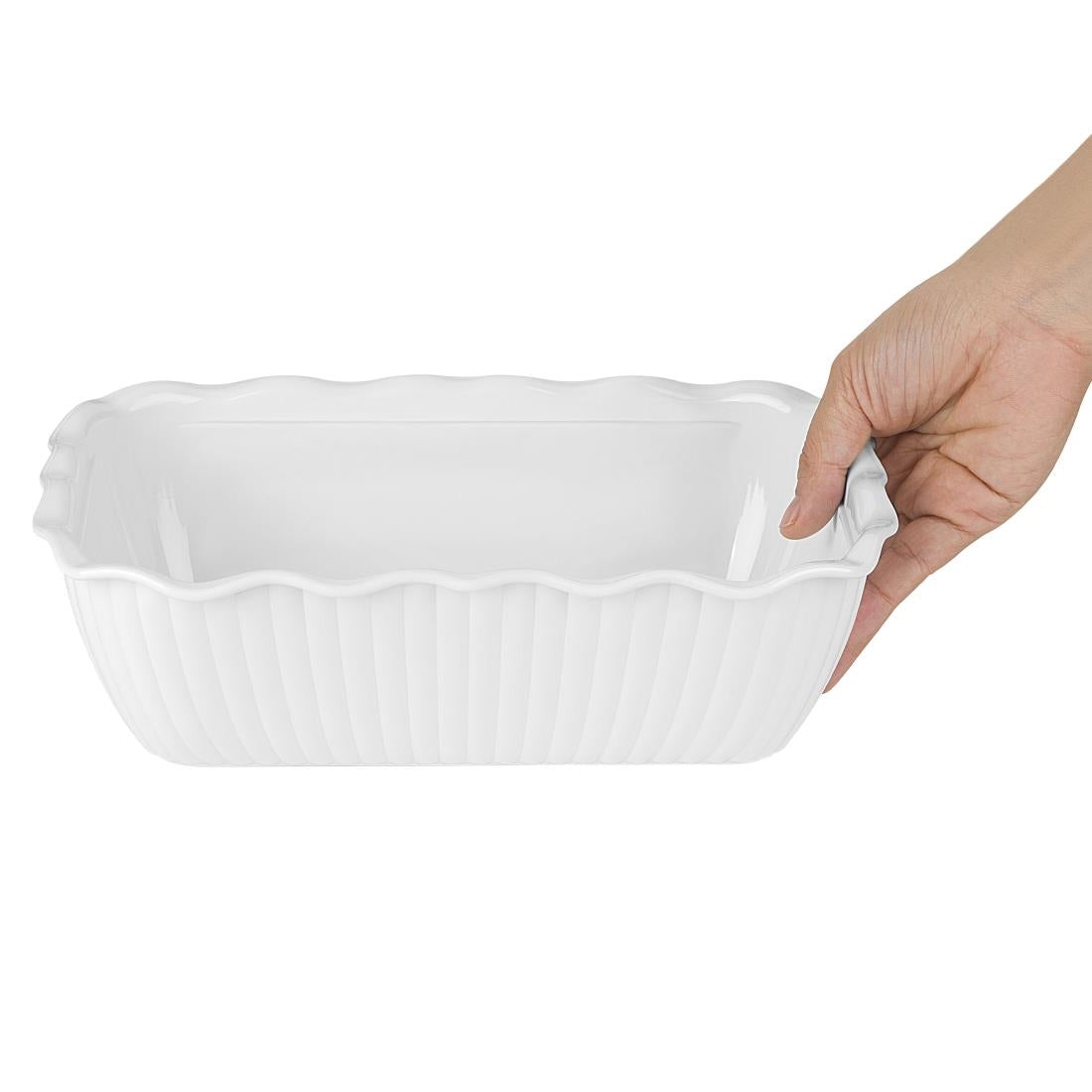 Olympia Kristallon Medium Salad Crock - White