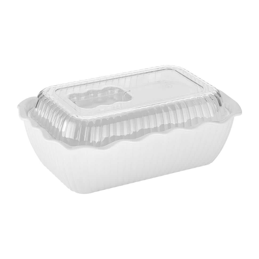 Olympia Kristallon Medium Salad Crock - White