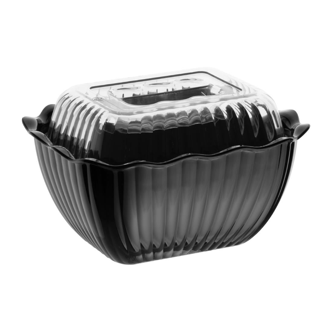 Olympia Kristallon Small Salad Crock - Black
