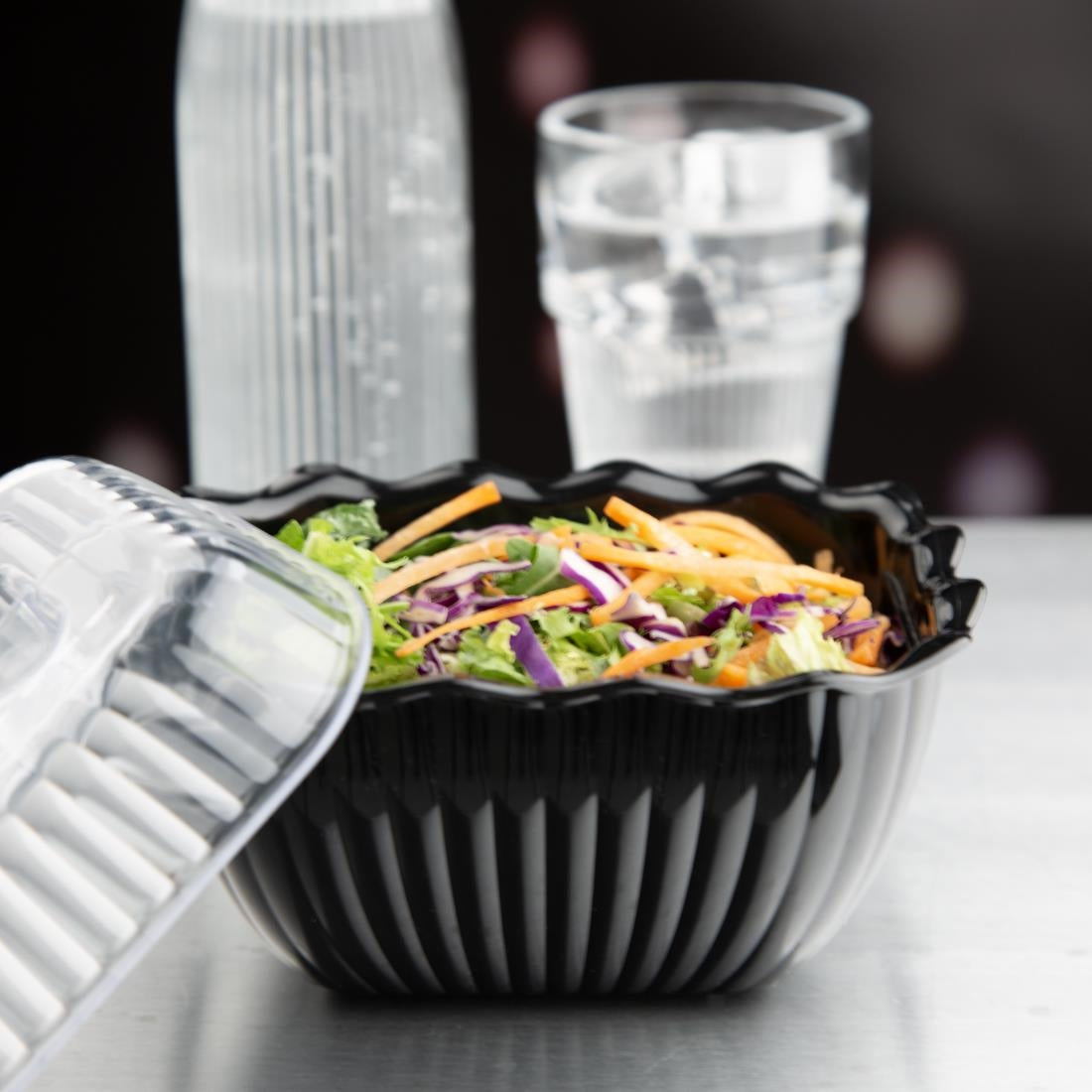 Olympia Kristallon Small Salad Crock - Black