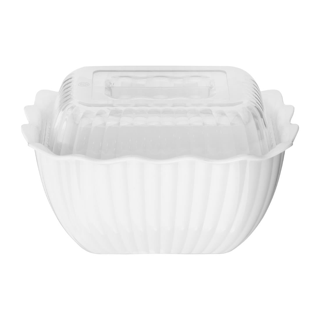 Olympia Kristallon Small Salad Crock - White
