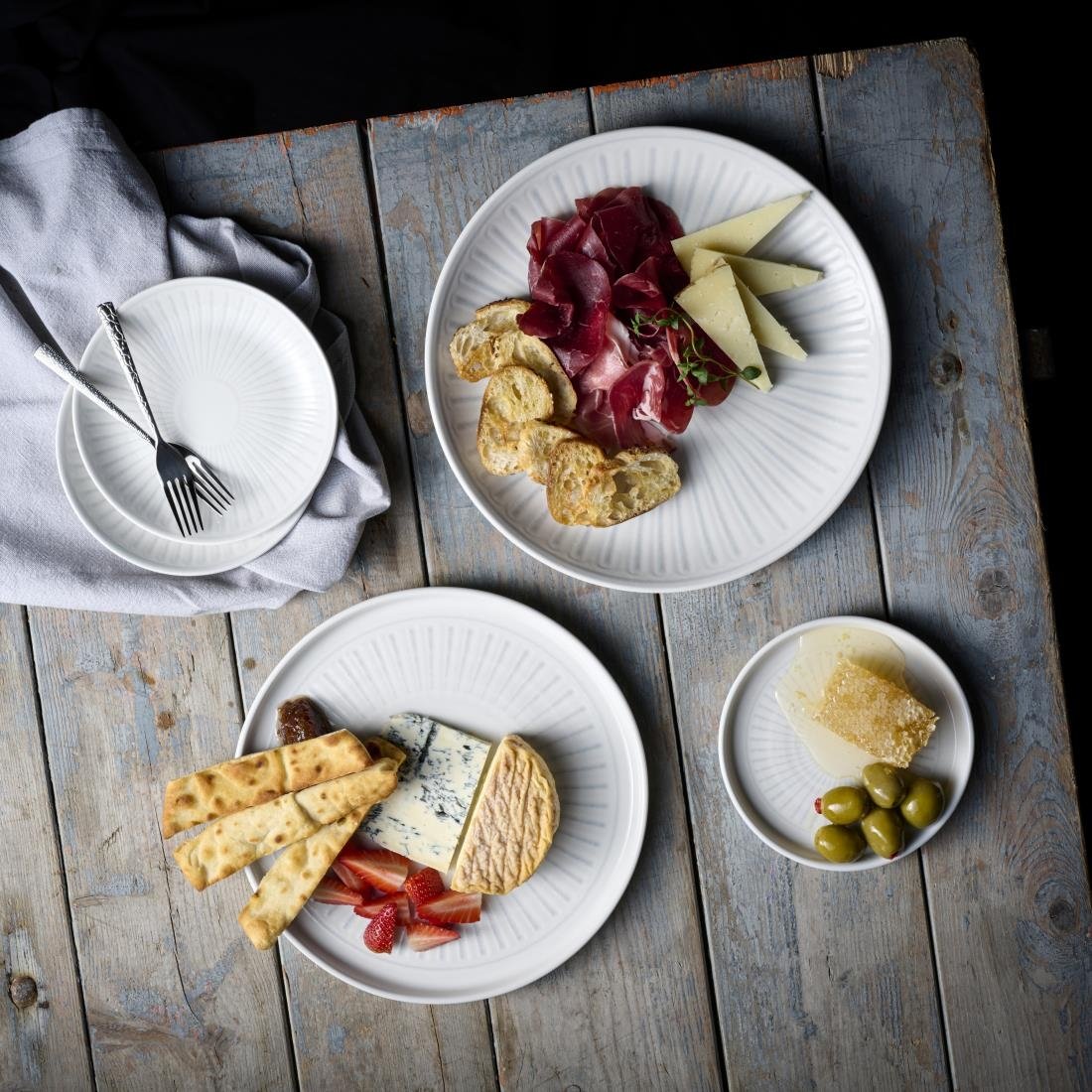 Churchill Era Grey Evolve Coupe Plates 165mm (12 Pack)