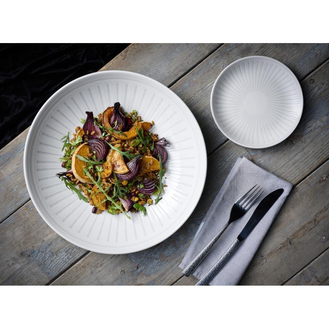 Churchill Era Grey Evolve Coupe Plates 165mm (12 Pack)