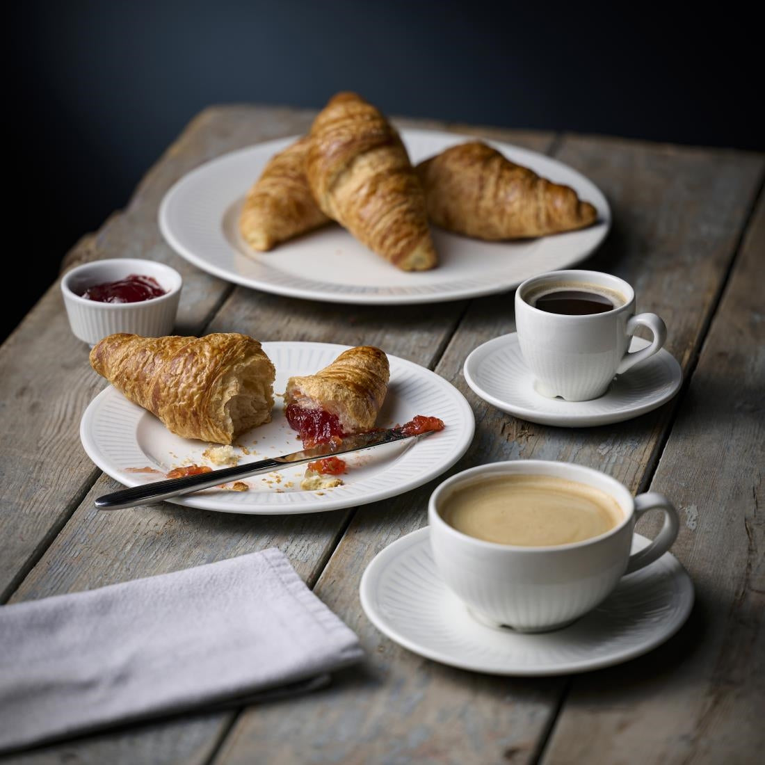 Churchill Era Grey Cappuccino Cups 235ml (12 Pack)