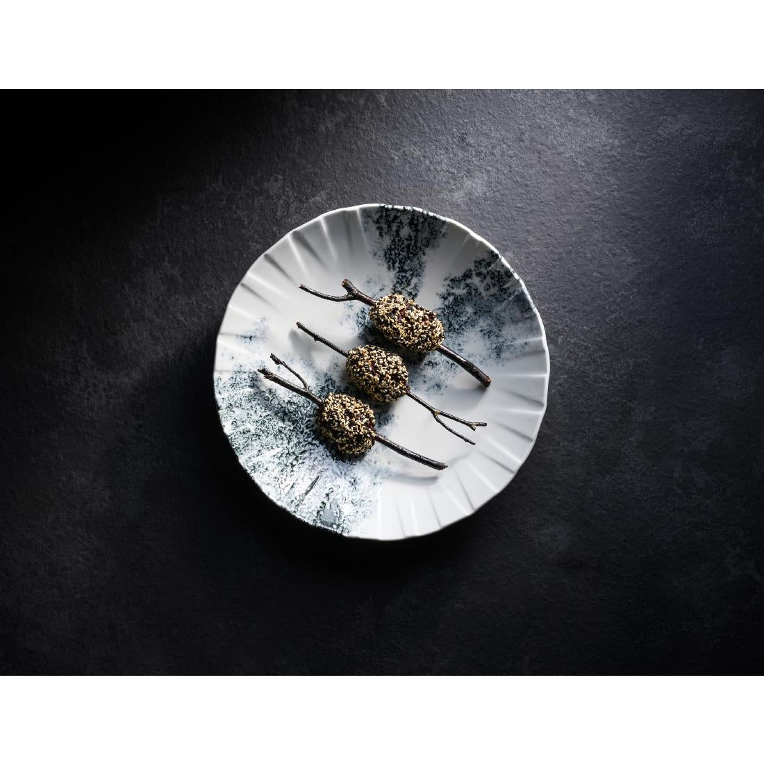 Churchill Smoke Black Coupe Plates 237mm (6 Pack)