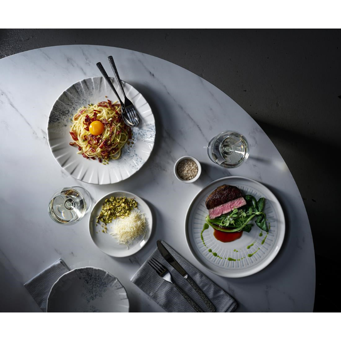 Churchill Smoke Grey Coupe Plates 273mm (6 Pack)