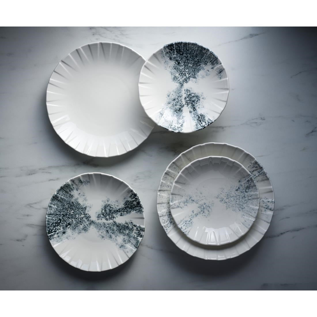 Churchill Smoke Grey Coupe Plates 273mm (6 Pack)