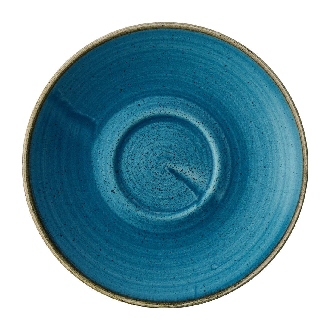 Churchill Stonecast Java Blue Cafe Cappuccino Saucers 158mm (12 Pack)