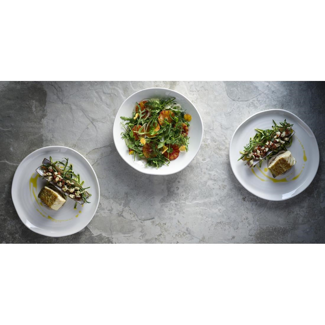 Churchill Envisage White Natural Bowls 250mm (6 Pack)