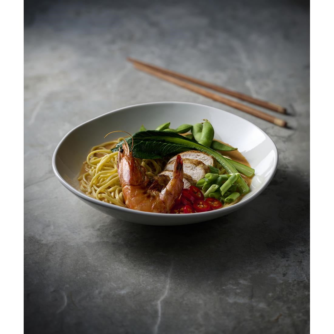 Churchill Envisage White Natural Bowls 220mm (6 Pack)