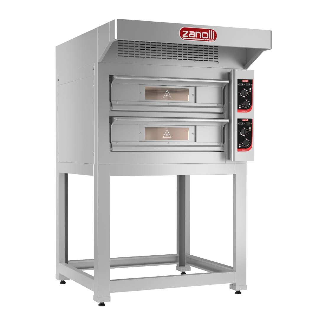 Zanolli EP70 4/MC Double Deck Electric Pizza Oven with Stand Three Phase
