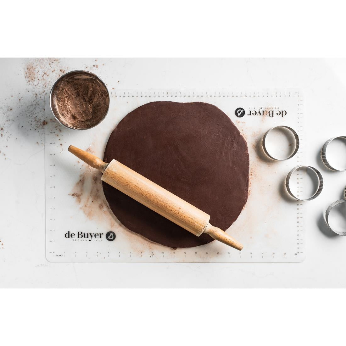 De Buyer Baking Non-Stick Silicone Mat Black