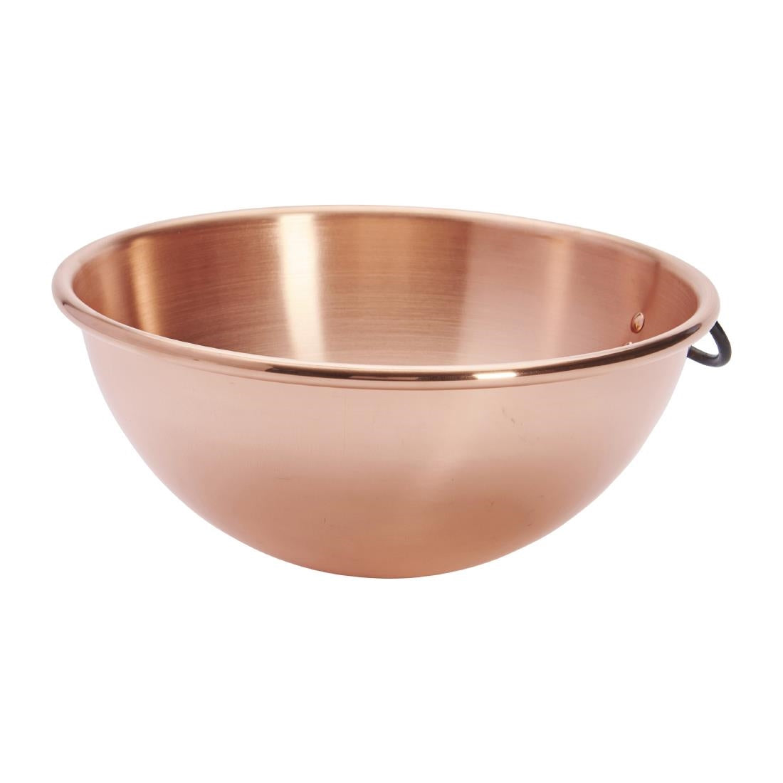 De Buyer Copper Egg Whites Bowl with Cast Iron Ring Handle 200mm