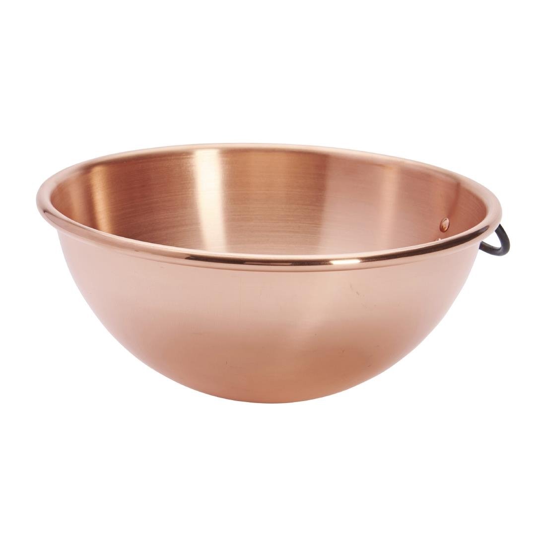 De Buyer Copper Egg Whites Bowl with Cast Iron Ring Handle 200mm