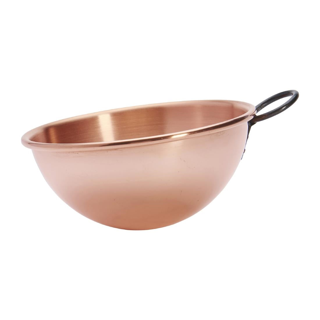 De Buyer Copper Egg Whites Bowl with Cast Iron Ring Handle 200mm