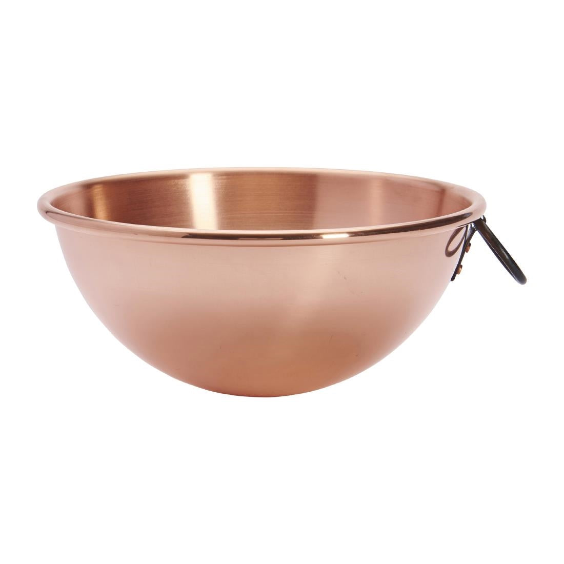 De Buyer Copper Egg Whites Bowl with Cast Iron Ring Handle 200mm