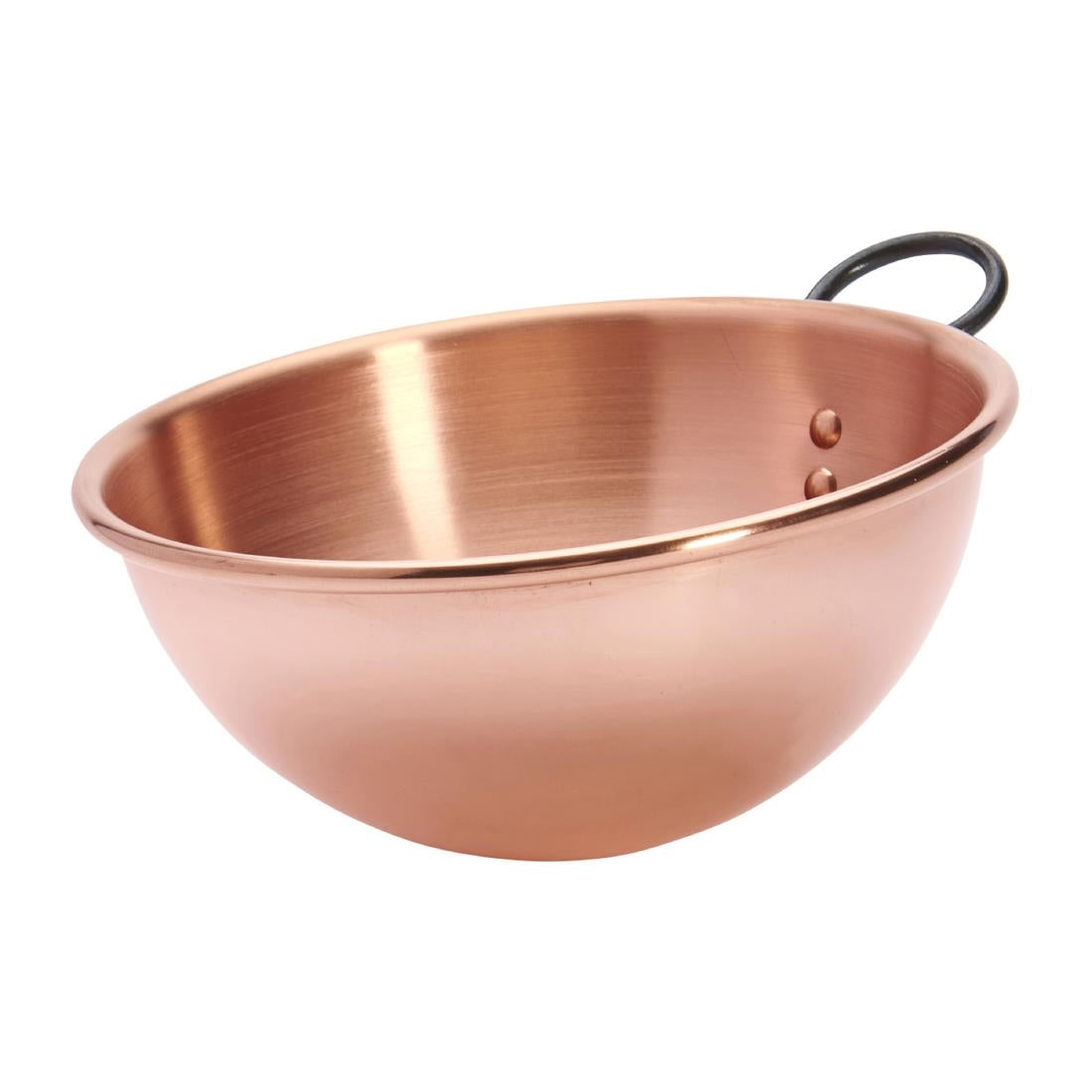 De Buyer Copper Egg Whites Bowl with Cast Iron Ring Handle 200mm