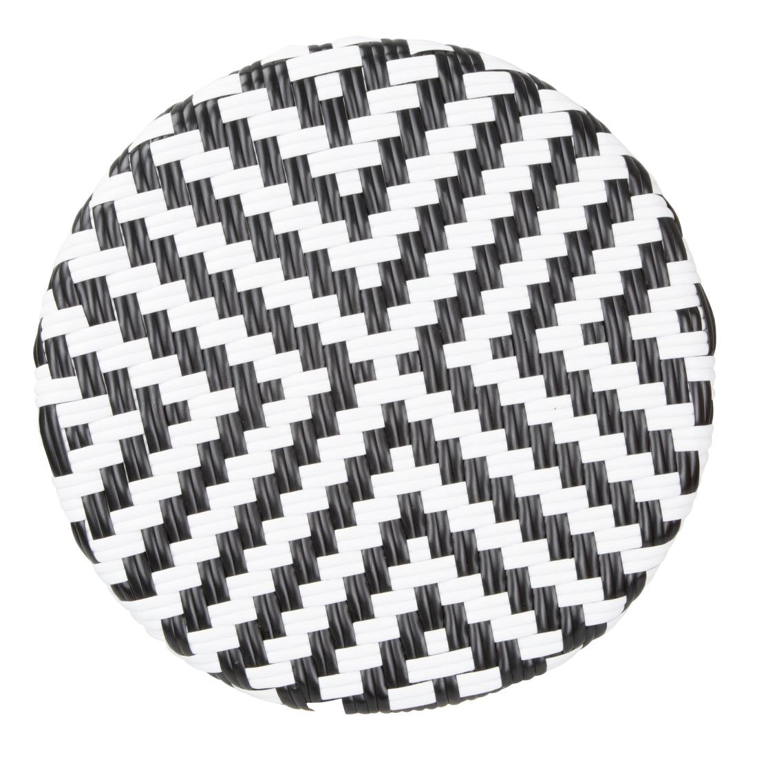 Bolero Parisian Style PE Rattan Bar Stools Black (2 Pack)