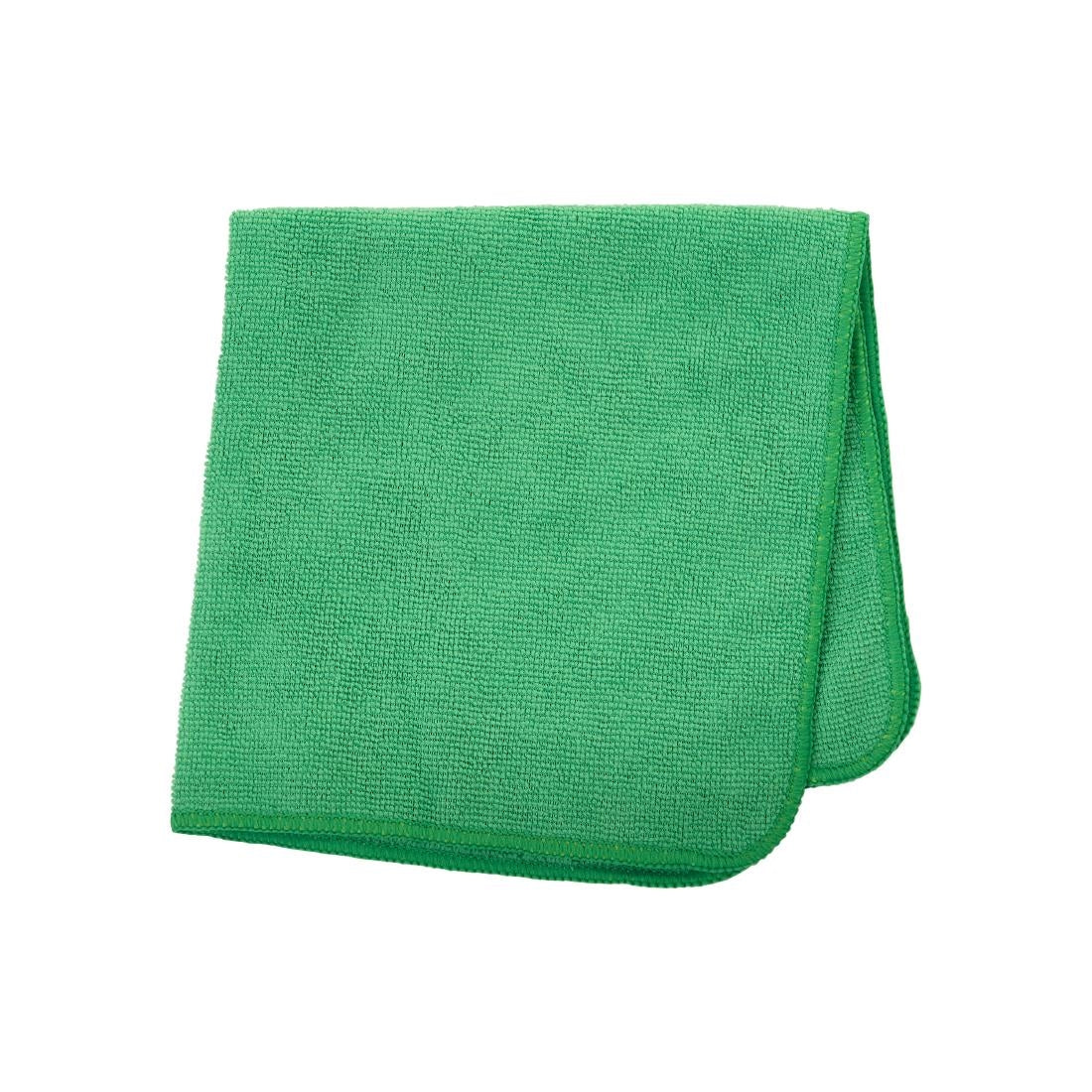 Rubbermaid HYGEN r-40 Recycled Microfibre Cloths 400x400mm Green (24 Pack)