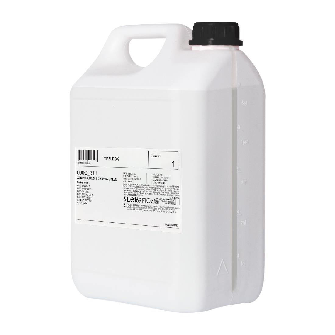 Geneva Guild Body Wash Pump Bottle 5Ltr Refill (2 Pack)