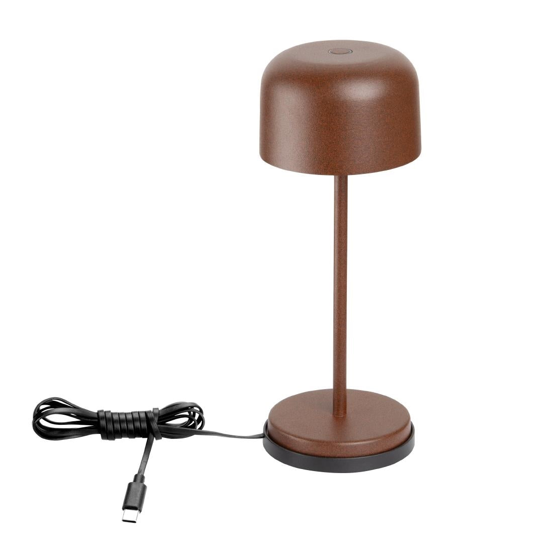 Olympia Siena Table Lamp Round Dome Chestnut 200mm