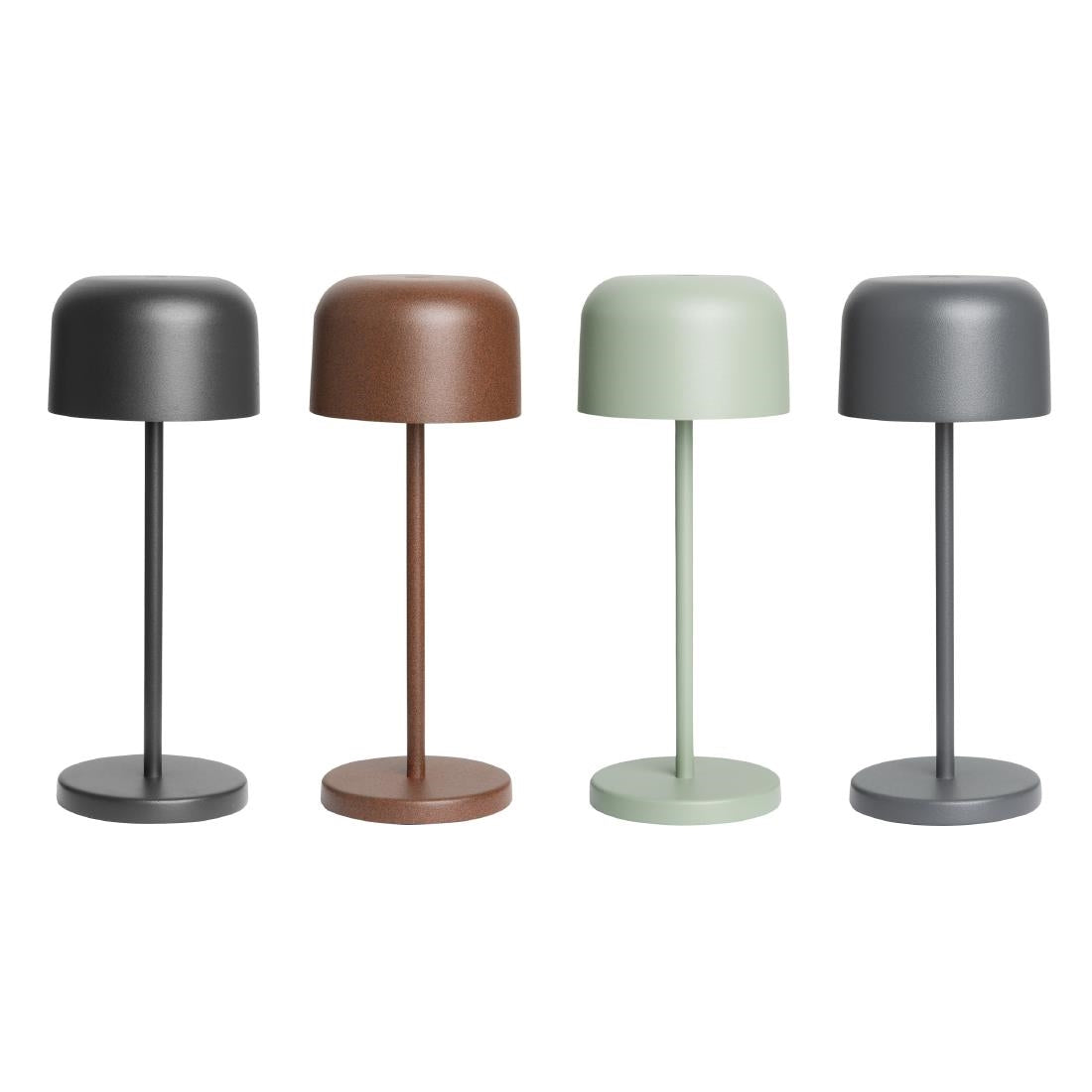Olympia Siena Table Lamp Round Dome Grey 200mm