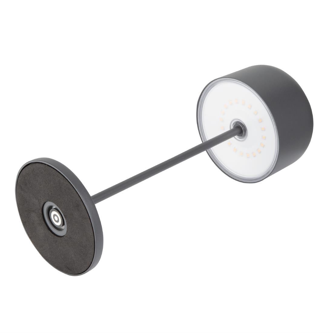 Olympia Siena Table Lamp Round Dome Grey 300mm