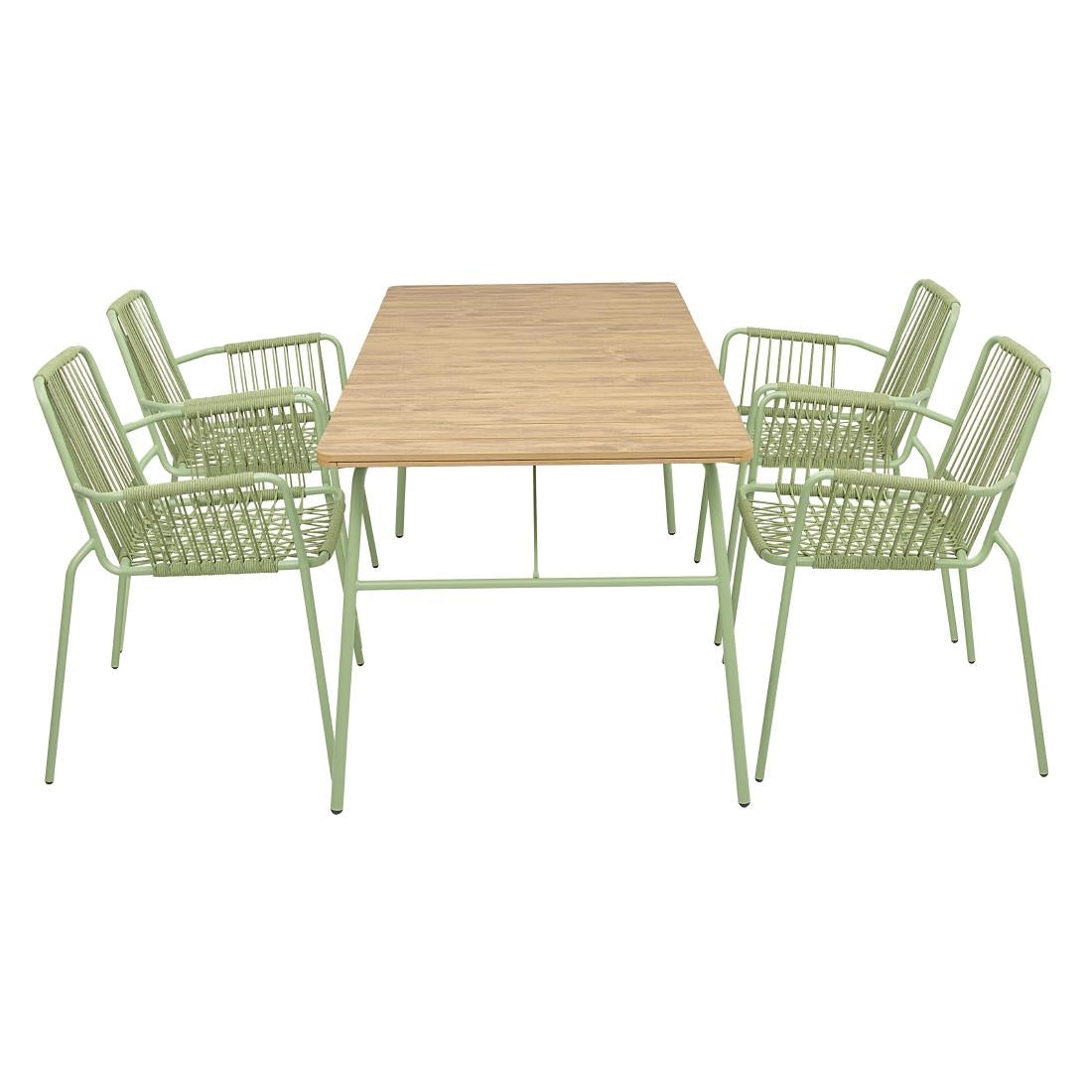 Bolero Melbourne Outdoor Polywood Dining Table 1610x800x734mm