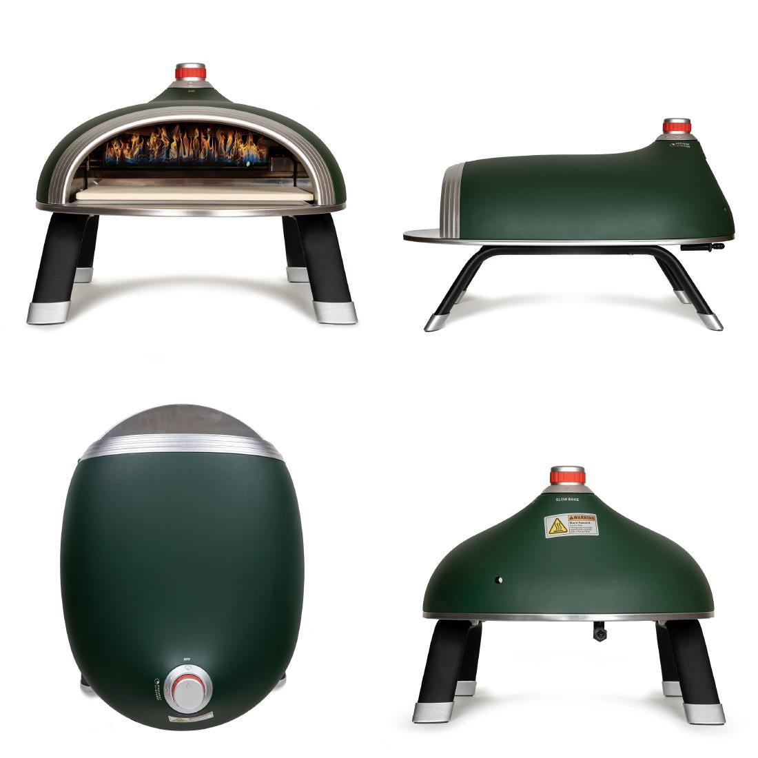 Diavolo Pizza Oven Bundle Green (Oven, Regulator, Peel, Carry Handle, Temp Gun)