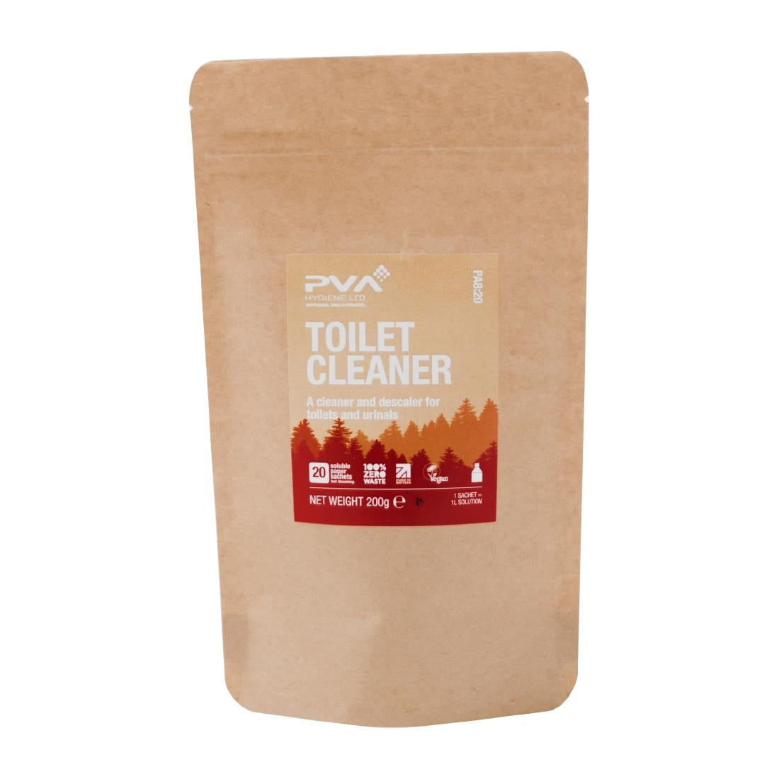 PVA Hygiene Water Soluble Paper Sachets Toilet Cleaner (20 Pack)