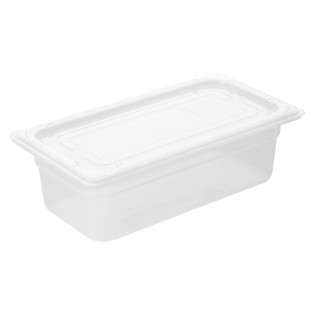 Nisbets Essentials Polypropylene 1/3 Gastronorm Container 100mm