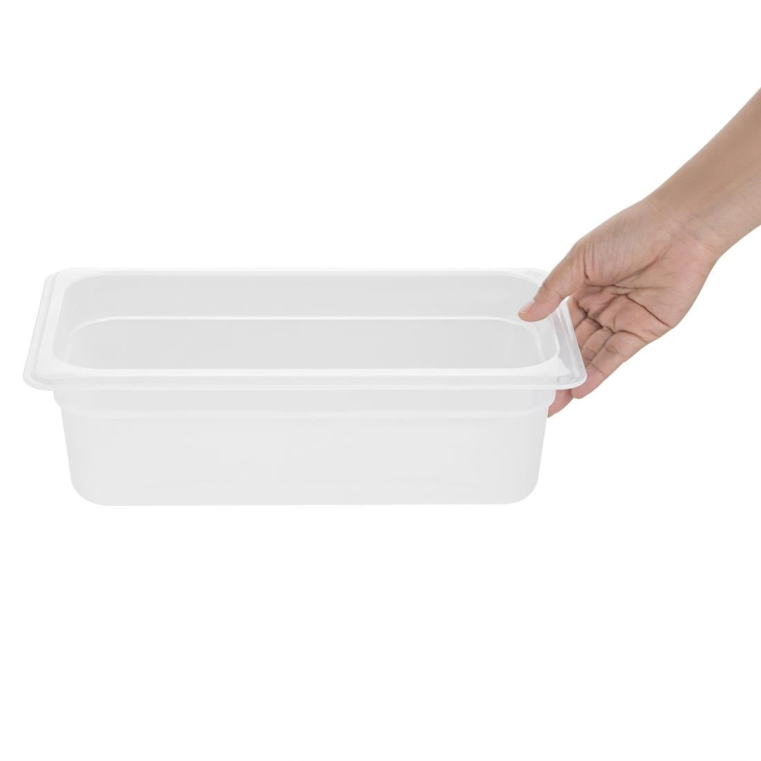 Nisbets Essentials Polypropylene 1/3 Gastronorm Container 100mm