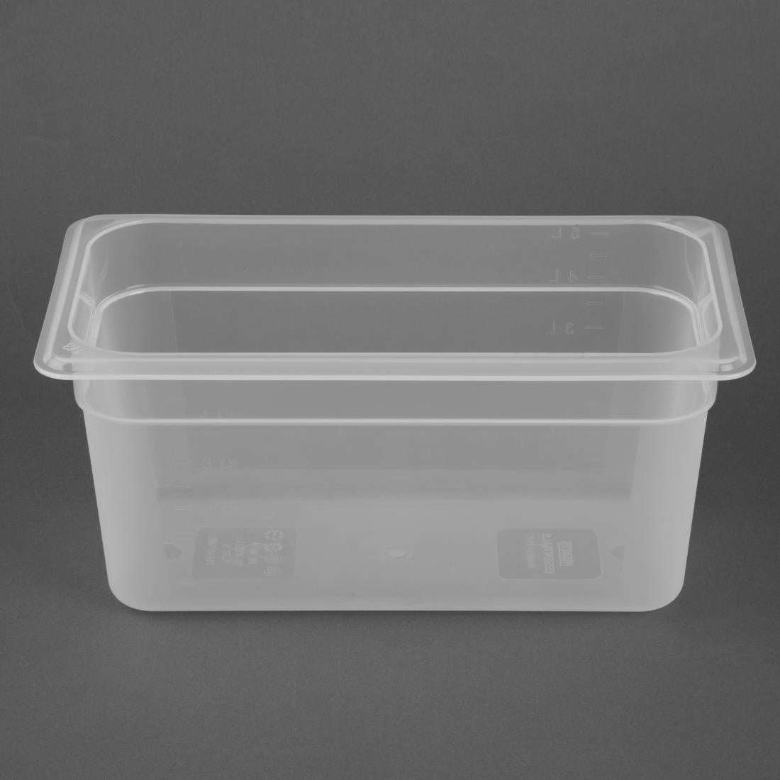 Nisbets Essentials Polypropylene 1/3 Gastronorm Container 150mm
