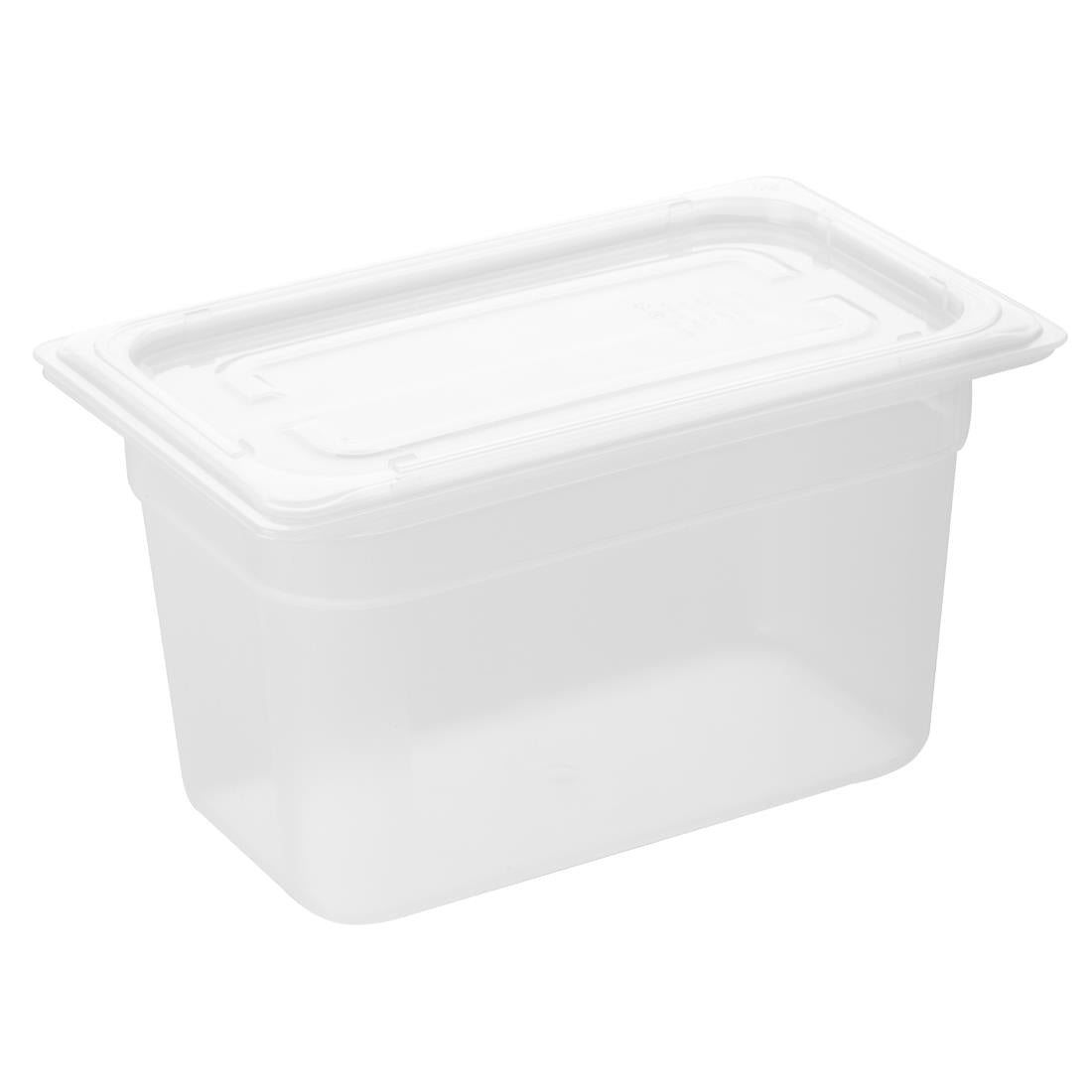 Nisbets Essentials Polypropylene 1/4 Gastronorm Container 150mm