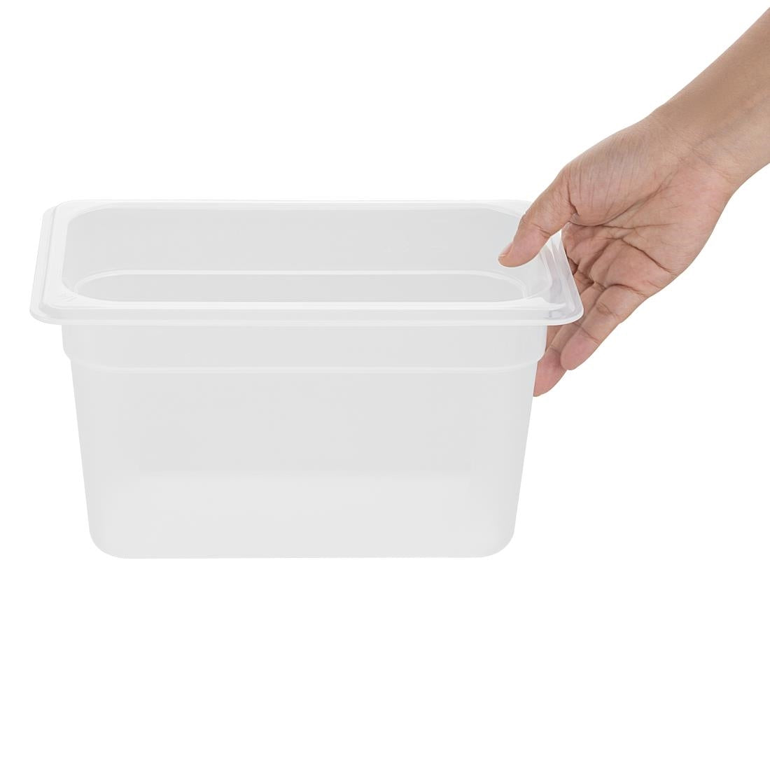 Nisbets Essentials Polypropylene 1/4 Gastronorm Container 150mm