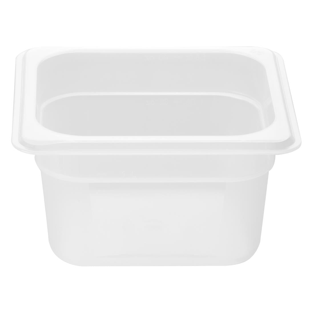 Nisbets Essentials Polypropylene 1/6 Gastronorm Container 100mm