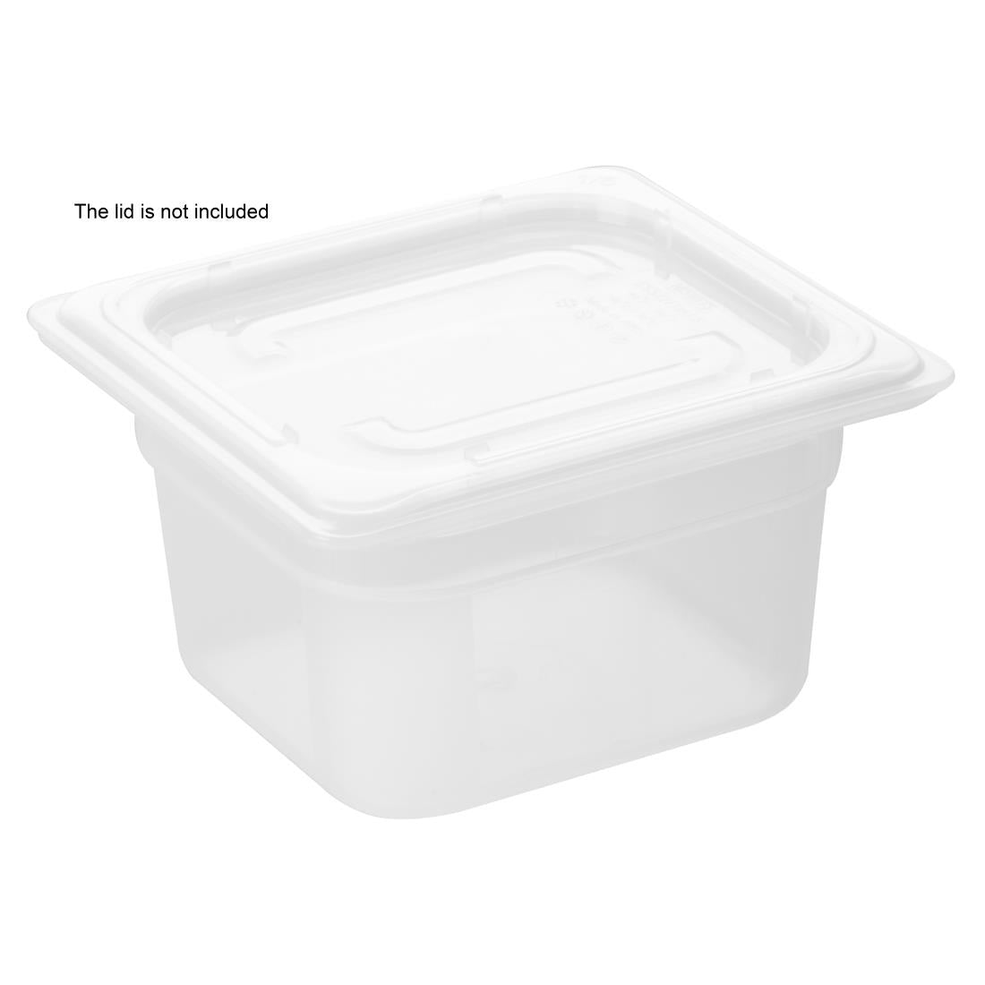 Nisbets Essentials Polypropylene 1/6 Gastronorm Container 100mm