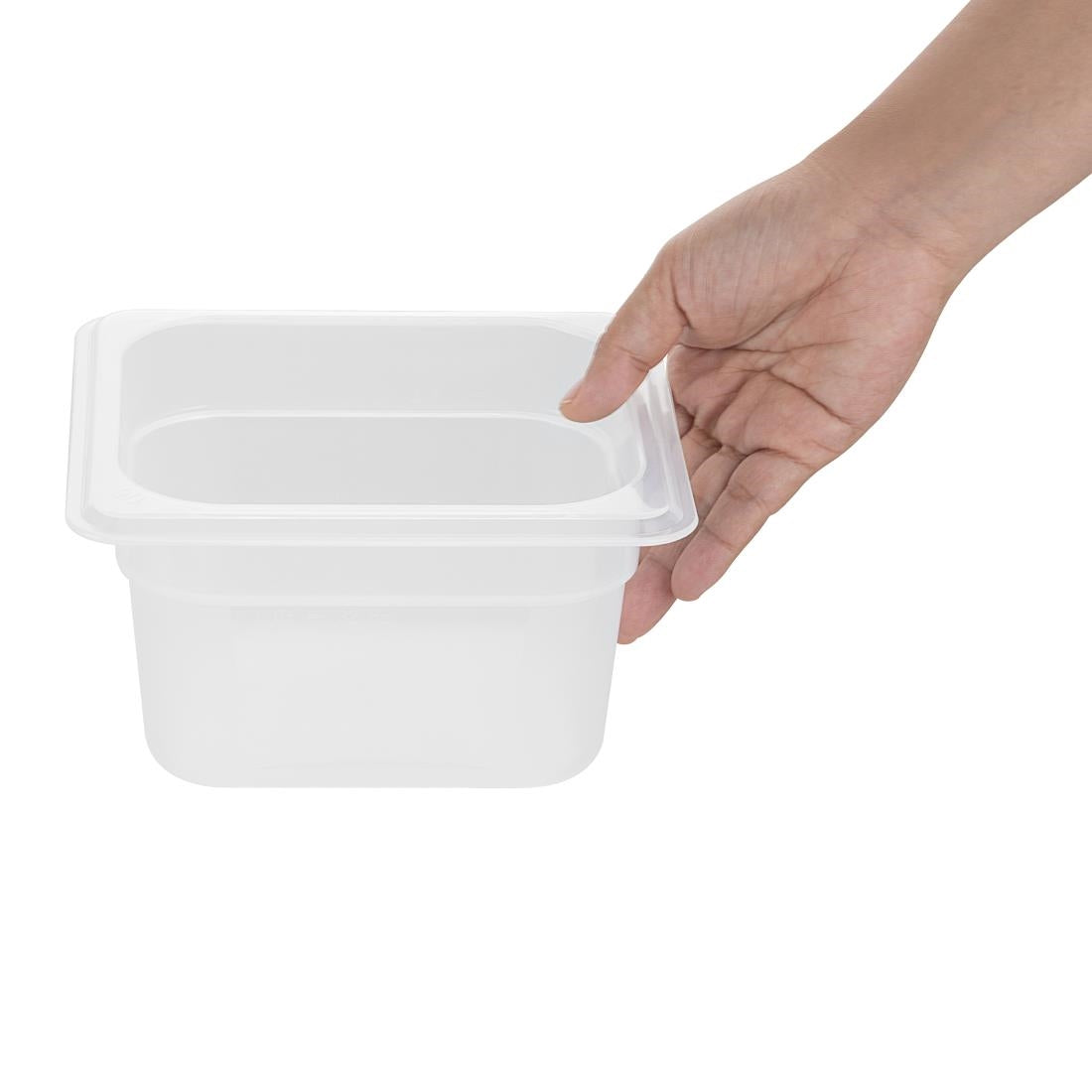 Nisbets Essentials Polypropylene 1/6 Gastronorm Container 100mm