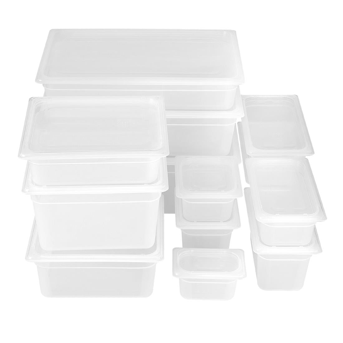 Nisbets Essentials Polypropylene Gastronorm Lid 1/3