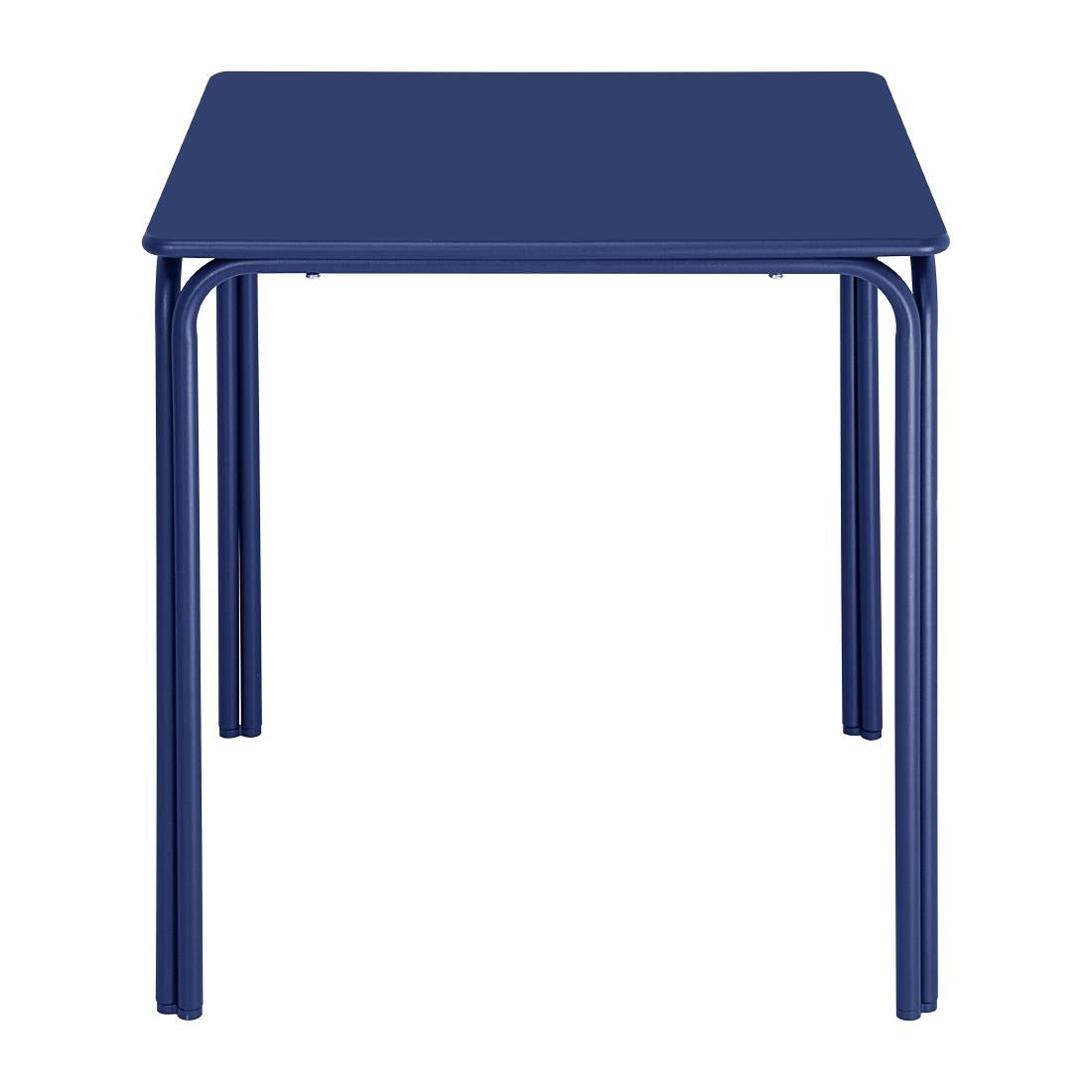 Bolero Adeline Steel Square Table 700mm Dark Navy