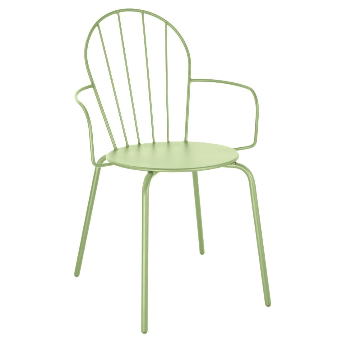 Bolero Adeline Arm Chair Light Green (4 Pack)