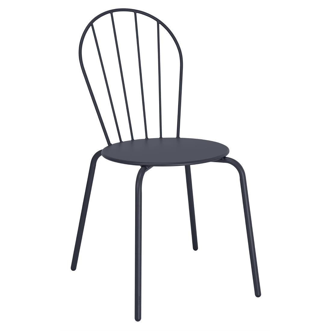 Bolero Adeline Side Chairs Slate Blue (4 Pack)