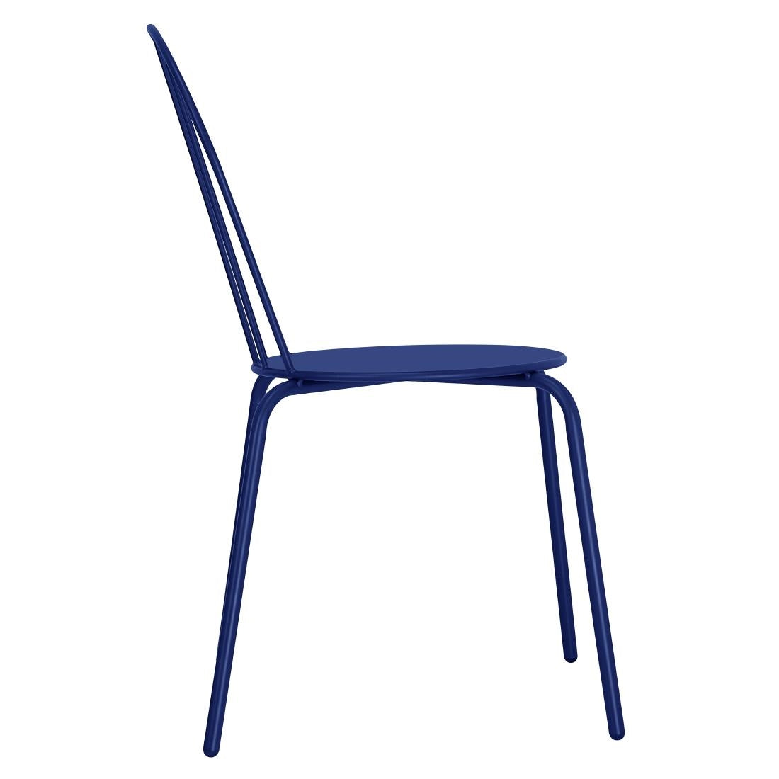 Bolero Adeline Side Chair Dark Navy (4 Pack)