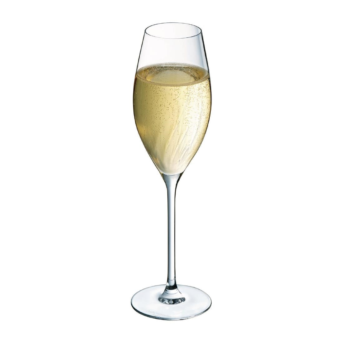 Cristal d'Arques Swirly Flute Glasses 240ml (8 Pack)