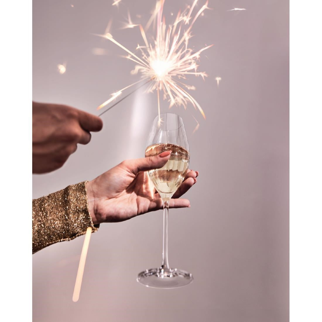 Cristal d'Arques Swirly Flute Glasses 240ml (8 Pack)